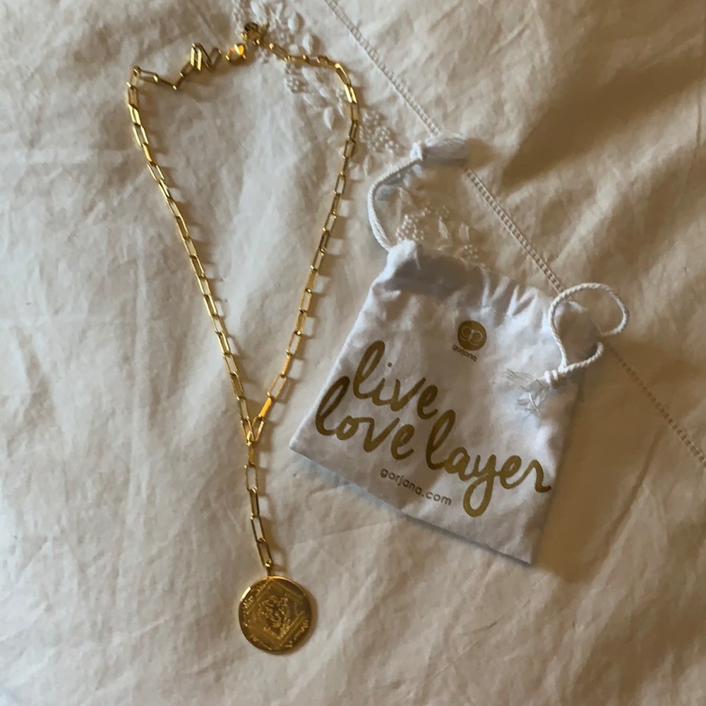 Gorjana medallion lariat